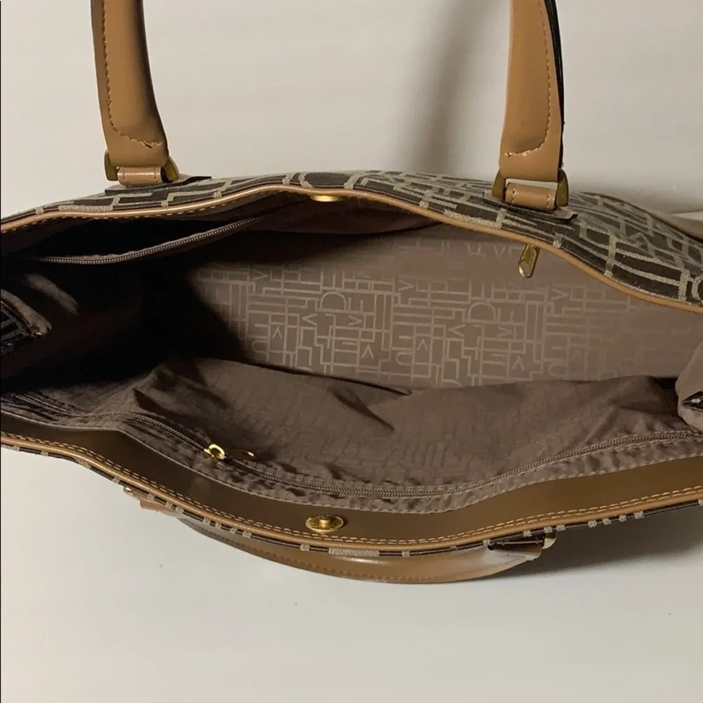 Diane Von Furstenburg monogram satchel bag